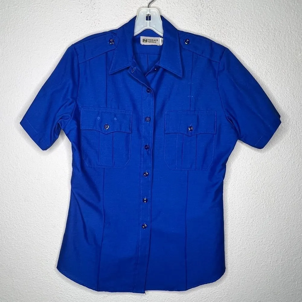 Horace Small Uniform Shirt‎ nwot Blue - Image 6
