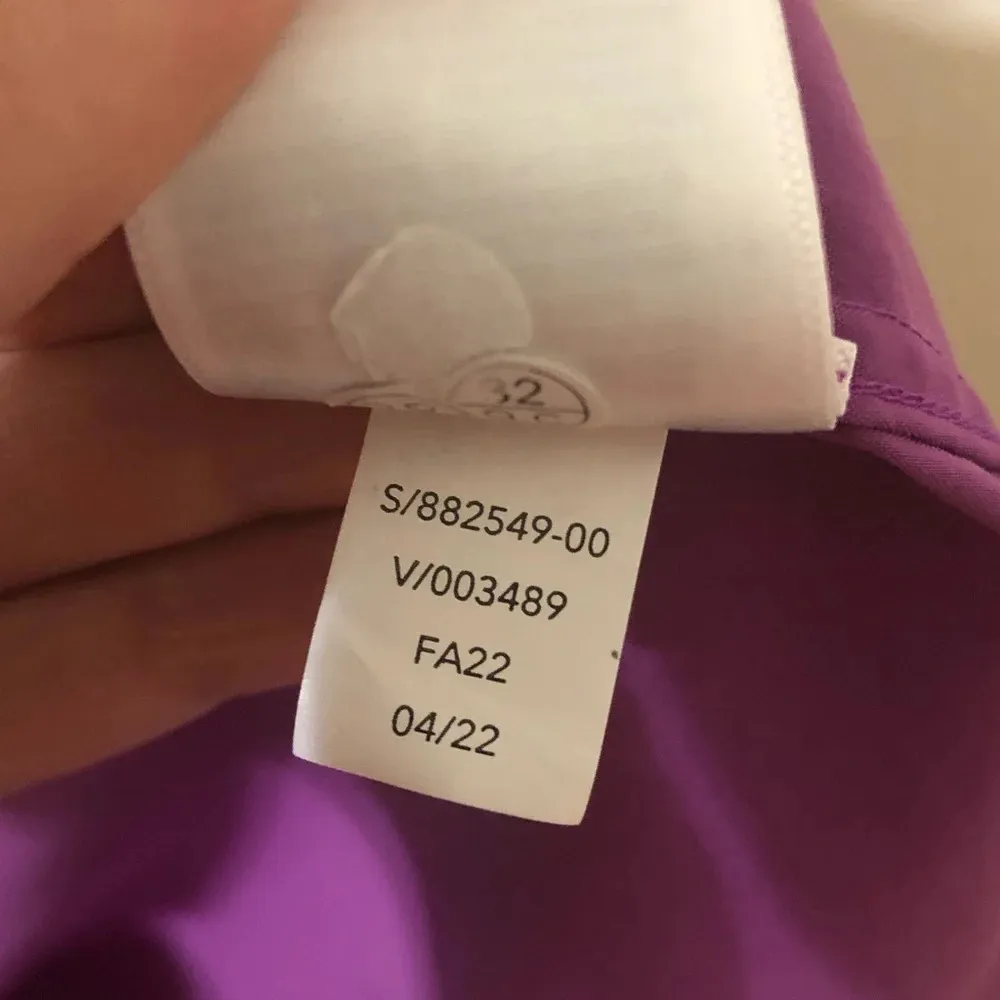 Athleta Womens Bright Purple Oversized Poplin Tunic Blouse - Size Medium - Image 7