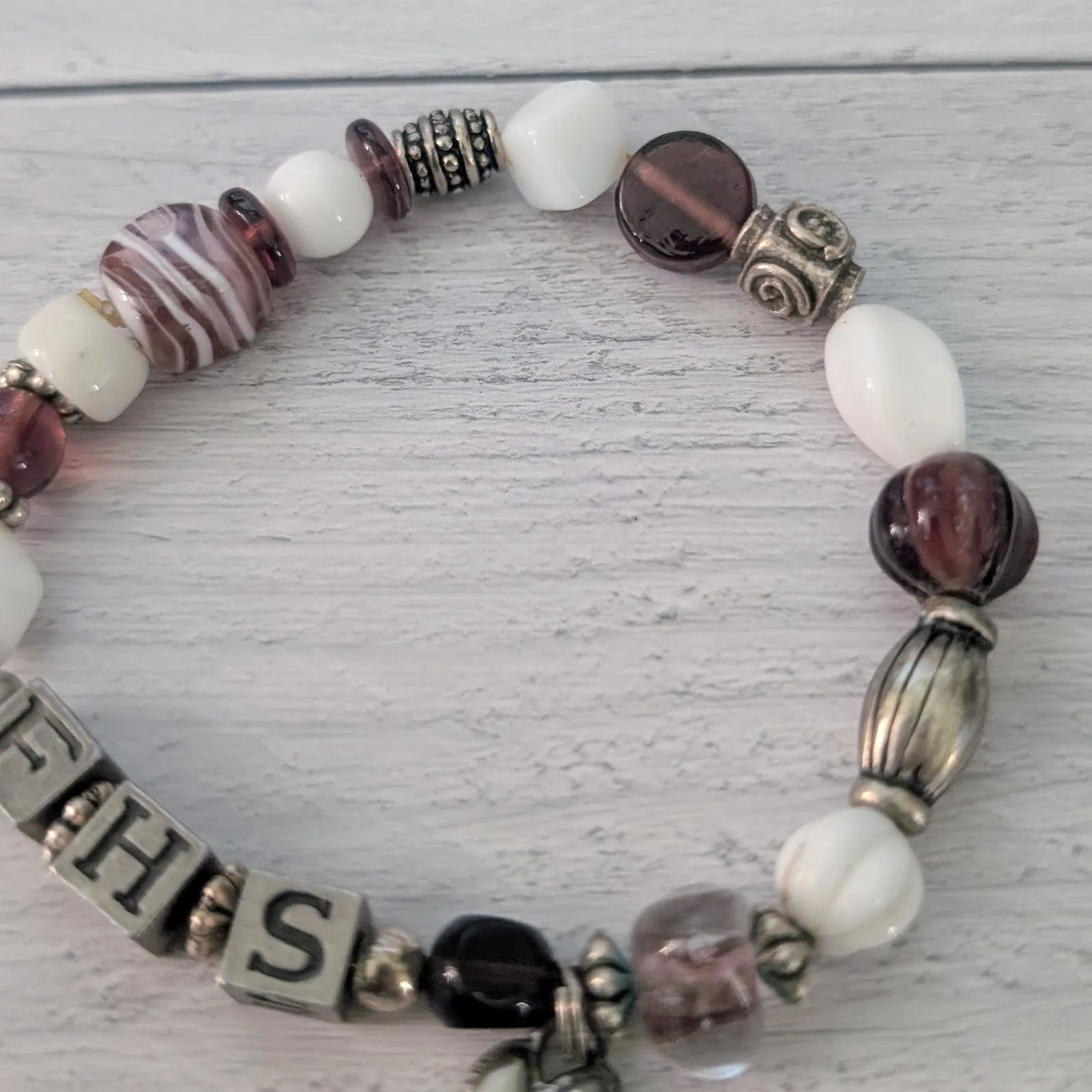 FHS with Paw Charm Stretch Bracelet - Image 4