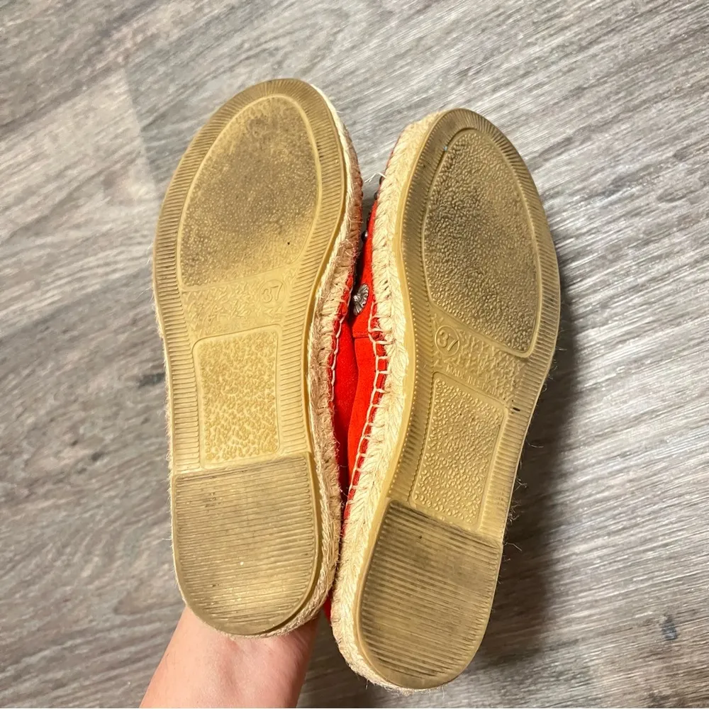 The Kooples Daisy Espadrilles, red, size 37 / 6.5US - Image 10