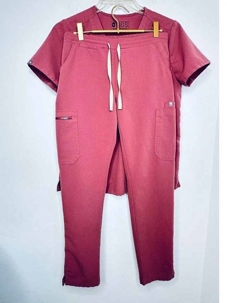 Figs Scrub SET small/Xsmall mauve dusty rose Surgical veterinary nurse Aid CNA - Image 5