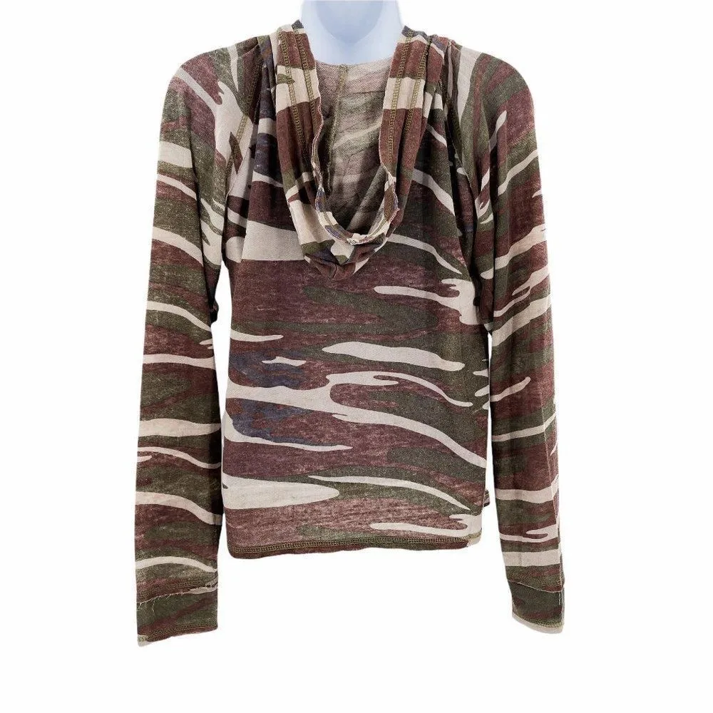 U.S. Vintage Camouflage Sweatshirt Hoodie Top - Image 4