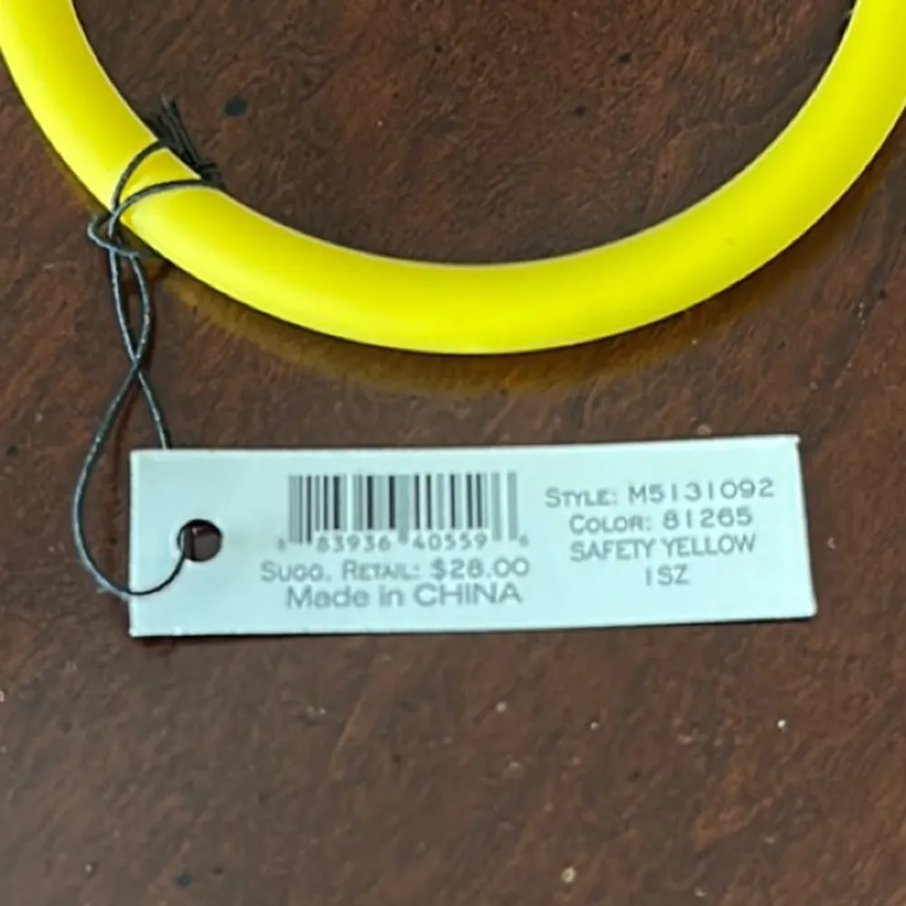 Marc By Marc Jacobs Safety Yellow and Silver Bracelet - Image 3