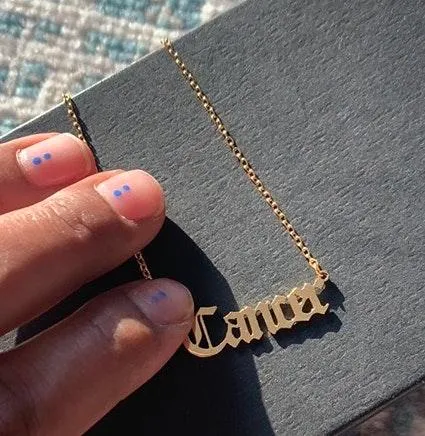 Cancer Necklace Dipped In gold... Gold - Image 4