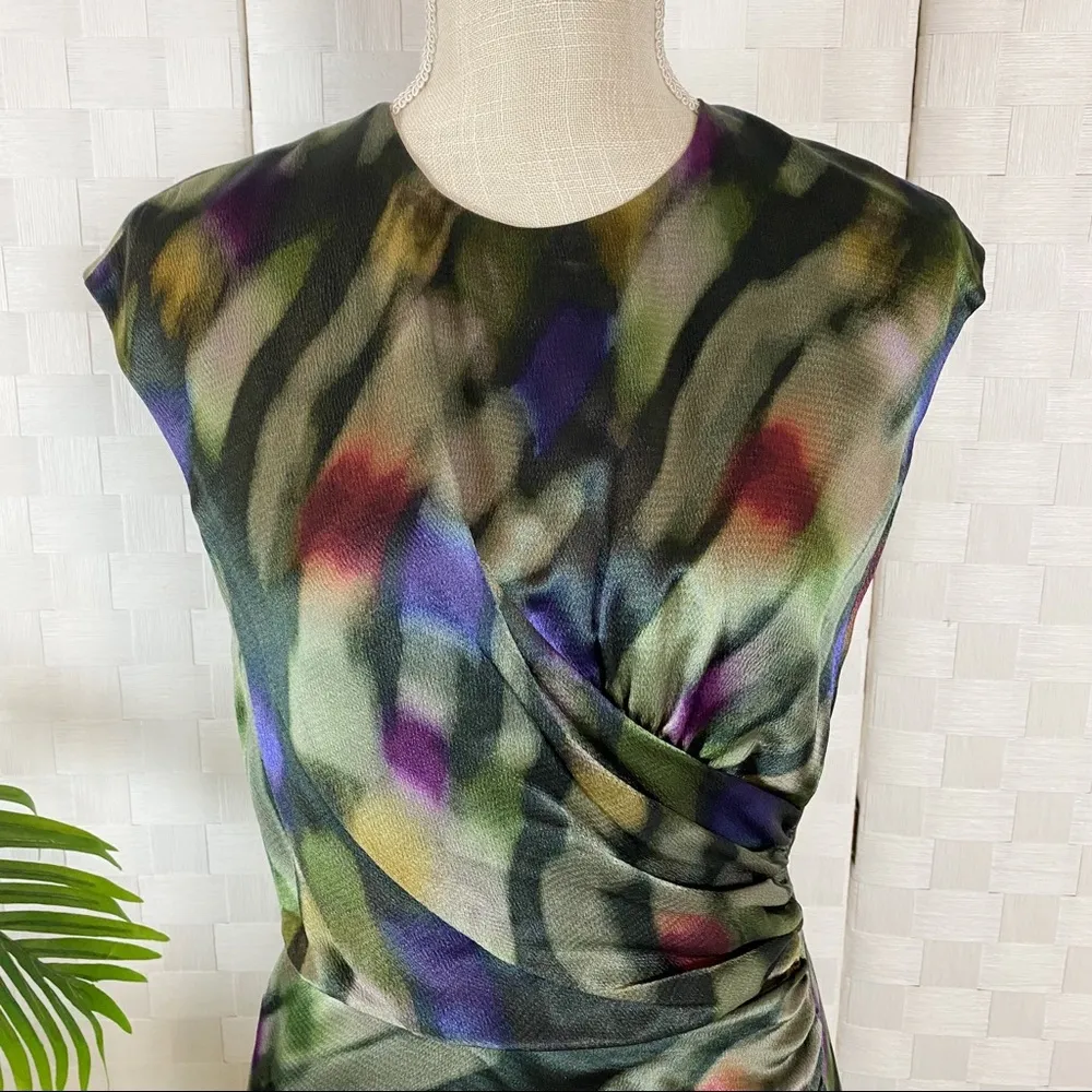 Etro Multicolor Sleeveless Ruched Sheath Dress Size undefined - Image 2