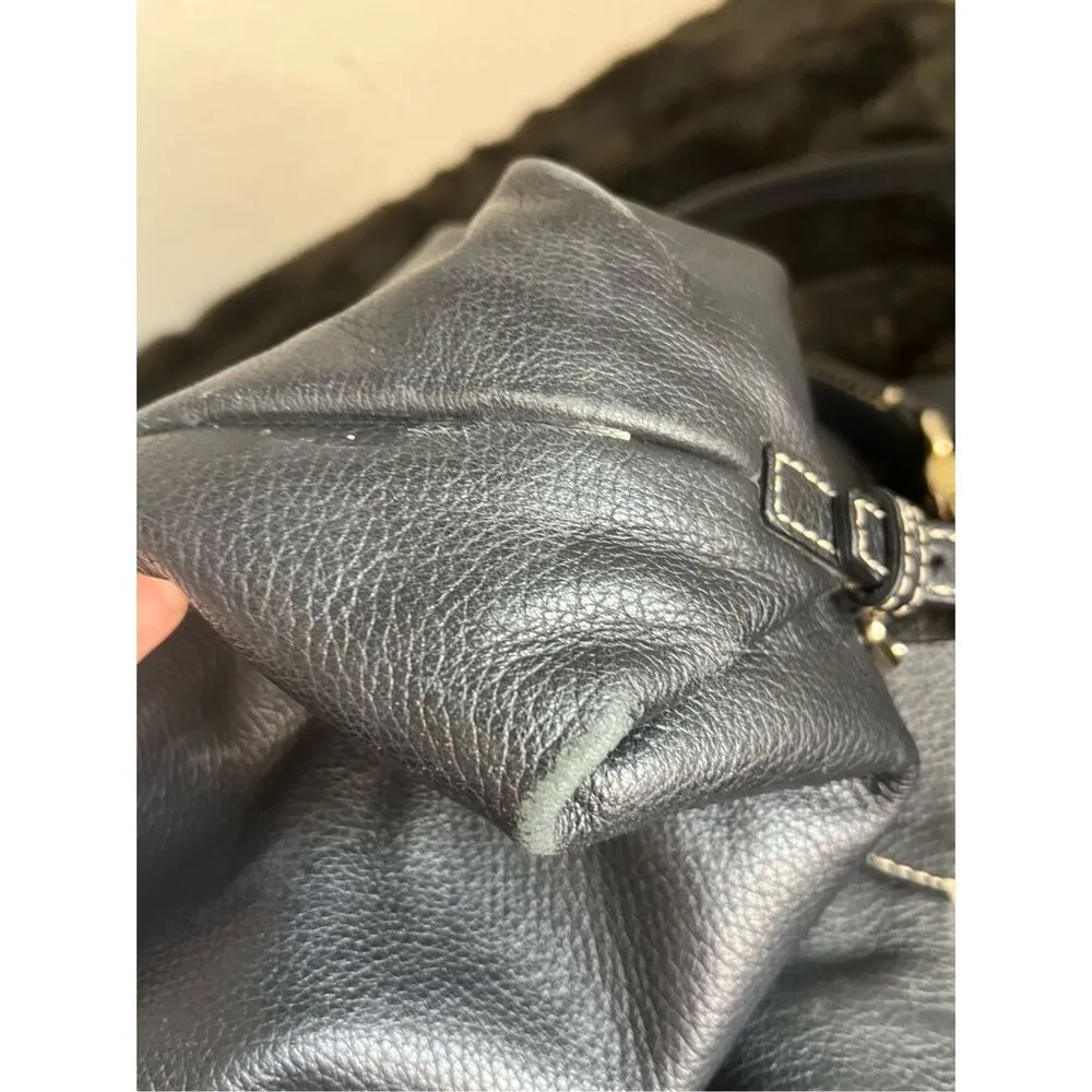 Dooney & Bourke Black Pebble Grain Leather Libby Hobo/Shoulder Bag - Image 12