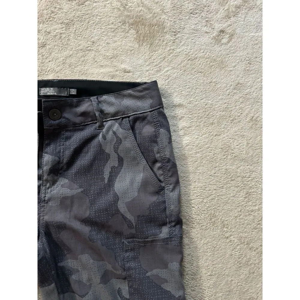 Prana‎ Women's Pants Halle Camo Jogger II Mid Rise Size 2 - Image 4