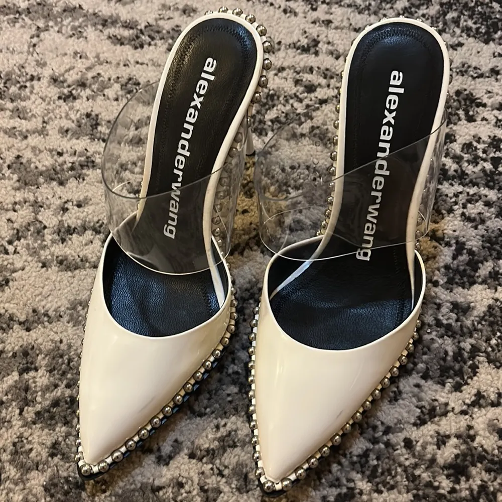 Rina Studded Clear Strap Mule size 40 - Image 10