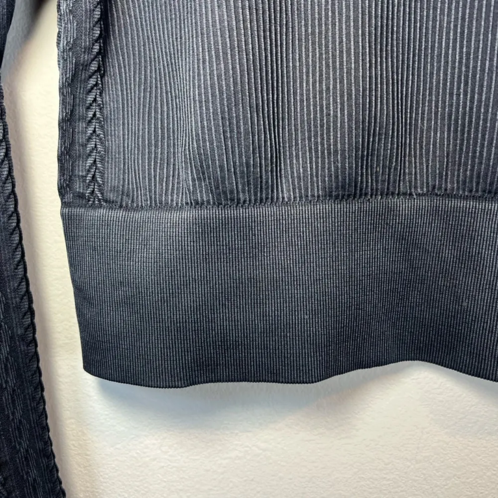 Offline By Aerie Seamless Cable Square Neck Ribbed Top Shirt Black NEW Womens XL - Image 15