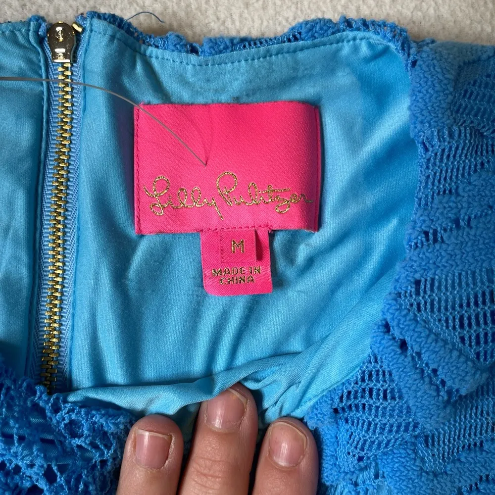 Lilly Pulitzer Ophelia Lace Swing Dress - Zanzibar Blue - Image 6