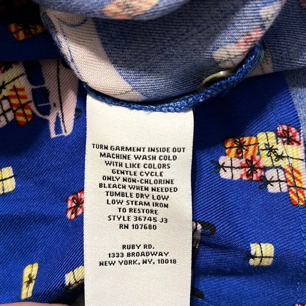 Ruby Rd womens PL holiday casual button up long sleeve Christmas vacation gifts Blue Size undefined - Image 11