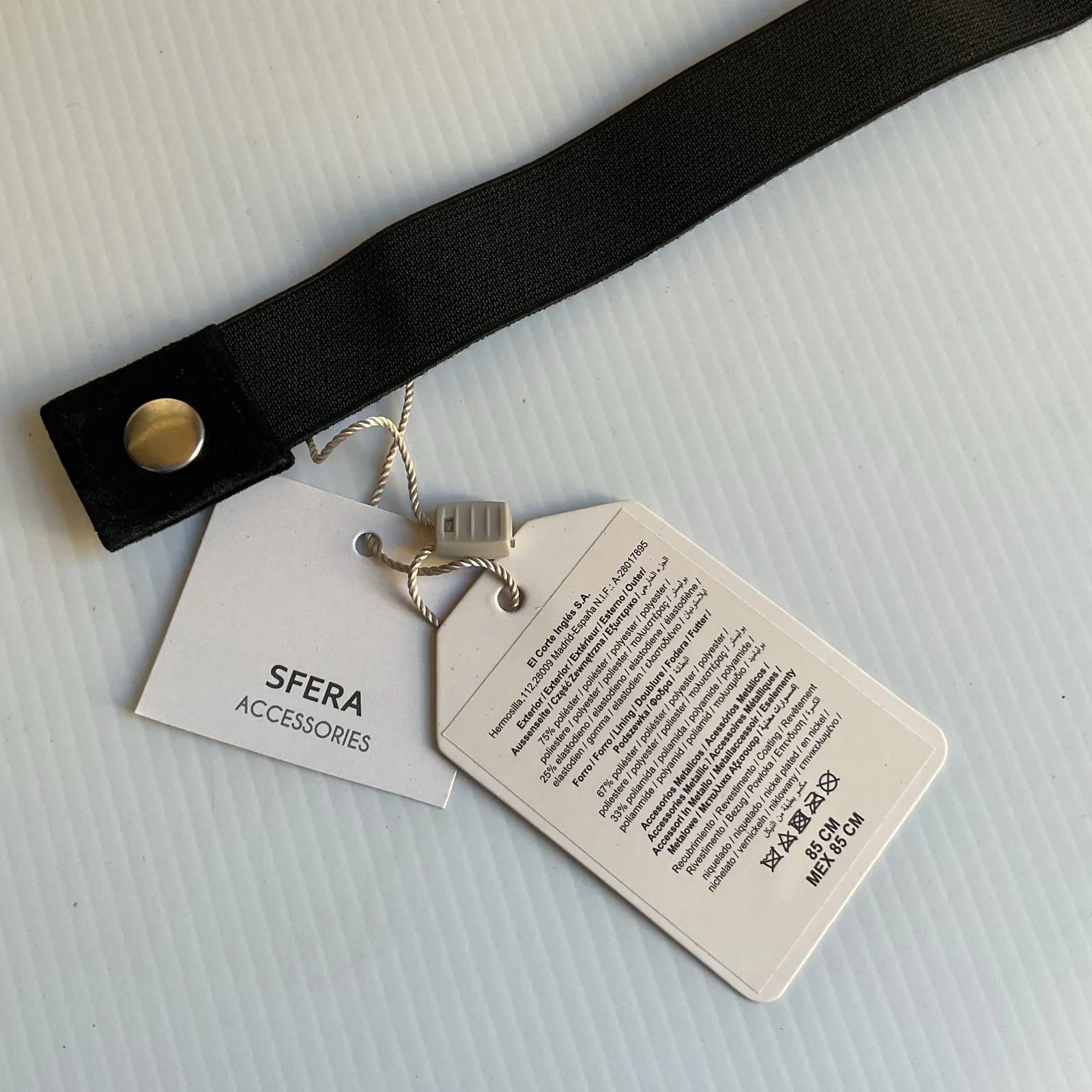 Silver Beaded Embroidered Boho Festival Floral Belt Elastic Waistband NWT - Image 9