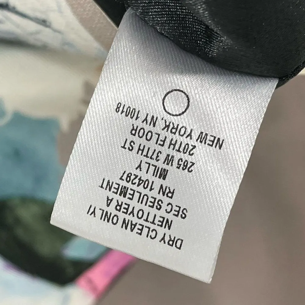 Milly Floral Sleeveless Sheath‎ Dress Size 6 Multicolor Beige Pink Blue Cream - Image 7