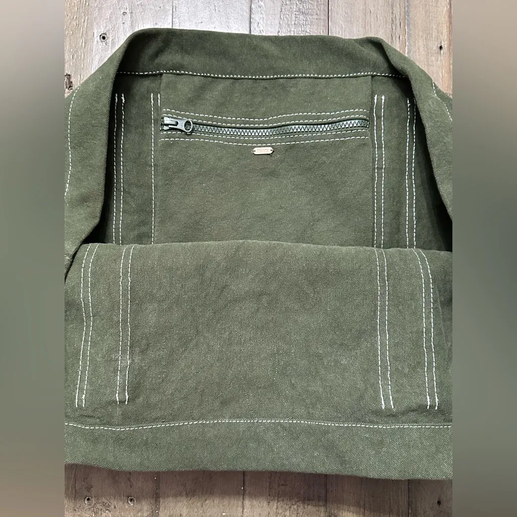 NWT Free People Been There Badge Tote Bag - One Size - Green - Image 11