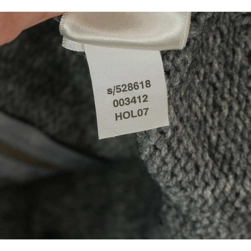 Old Navy Sweater Womens M Fair Isle Full Zip Nordic Cardigan Lambswool Blend - Image 10