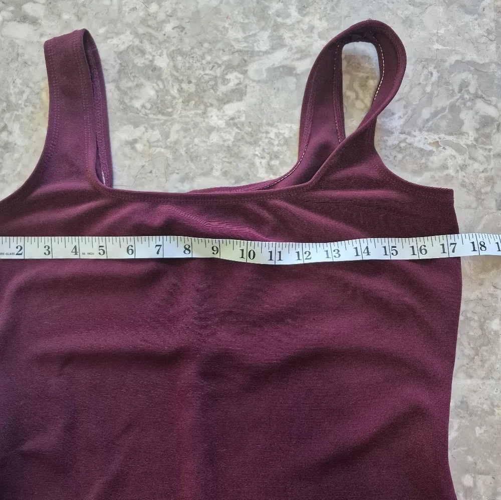 J. Crew vintage 90s Y2K 2000s friends square neck red maxi dress size large - Image 8