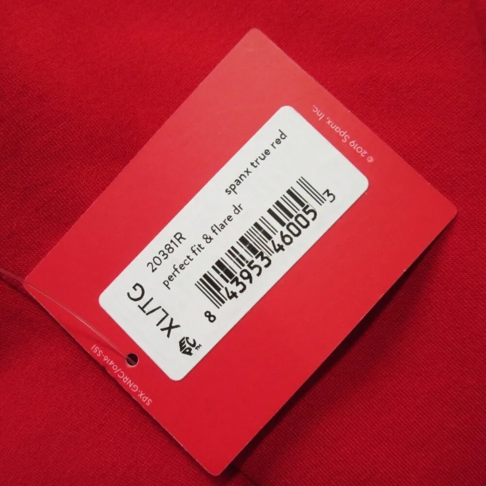 NWT Spanx 20381R The Perfect Fit & Flare in True Red Stretch Ponte Dress XL - Image 4