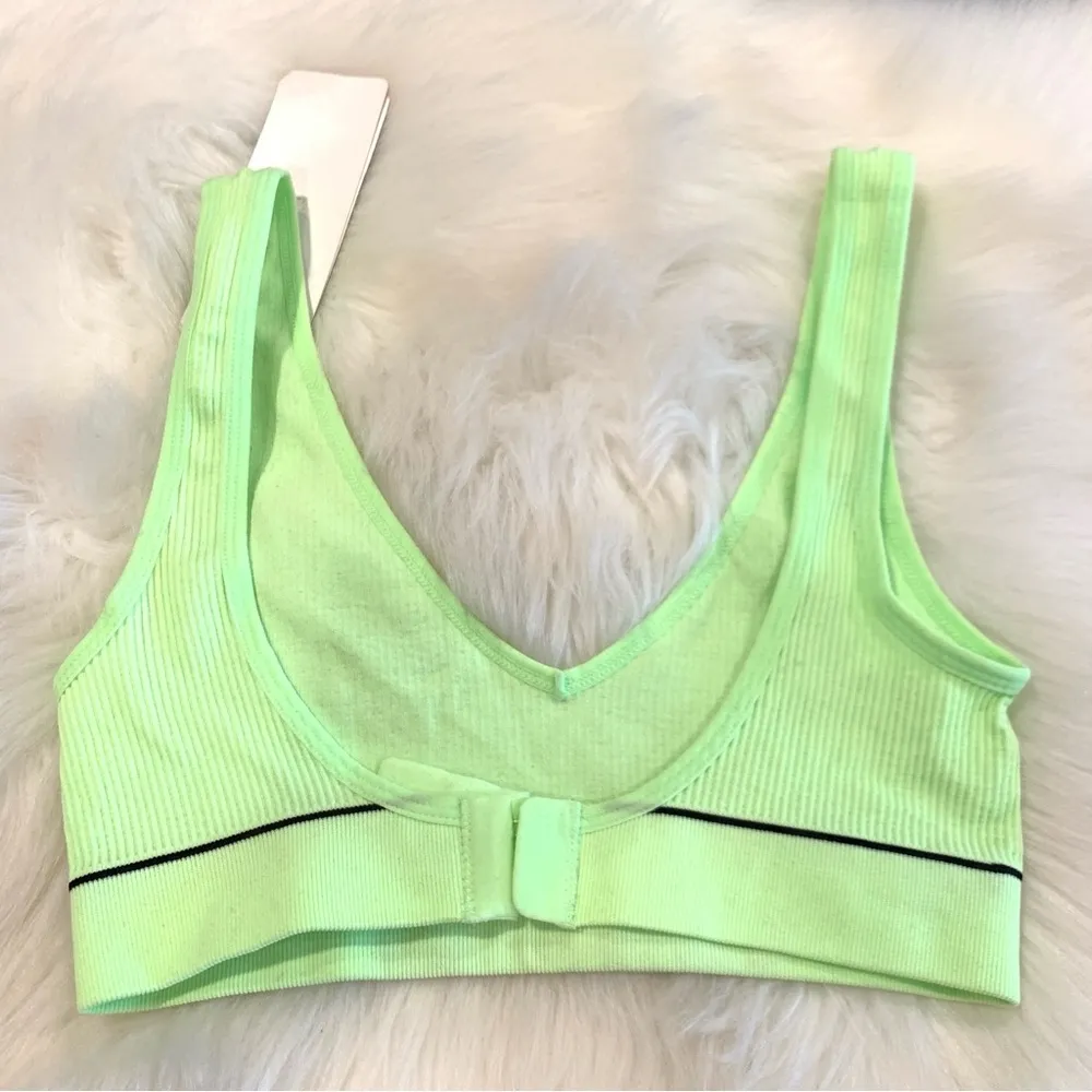 Bonds Original Neon Green Athletic Bra Top Size XS - Image 4