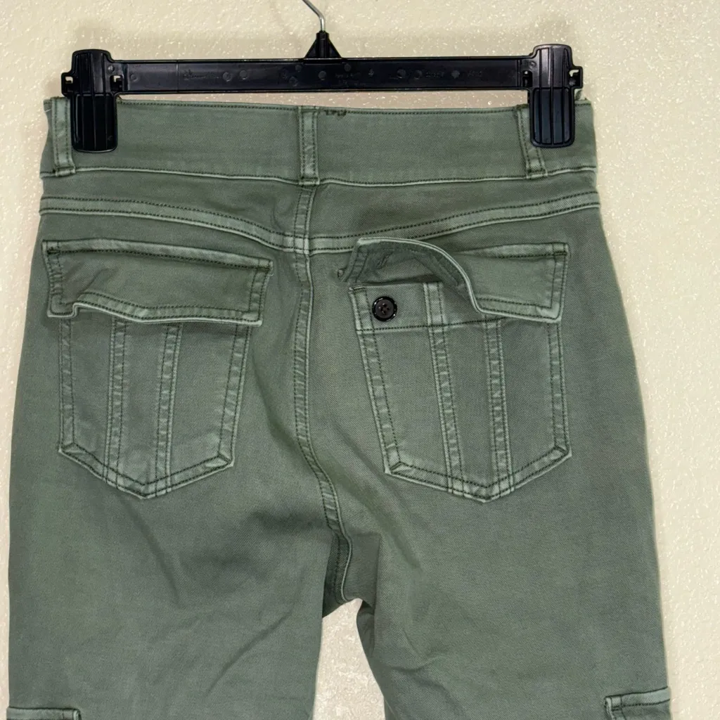 SPANX Sage Green Cargo Leggings - Image 5