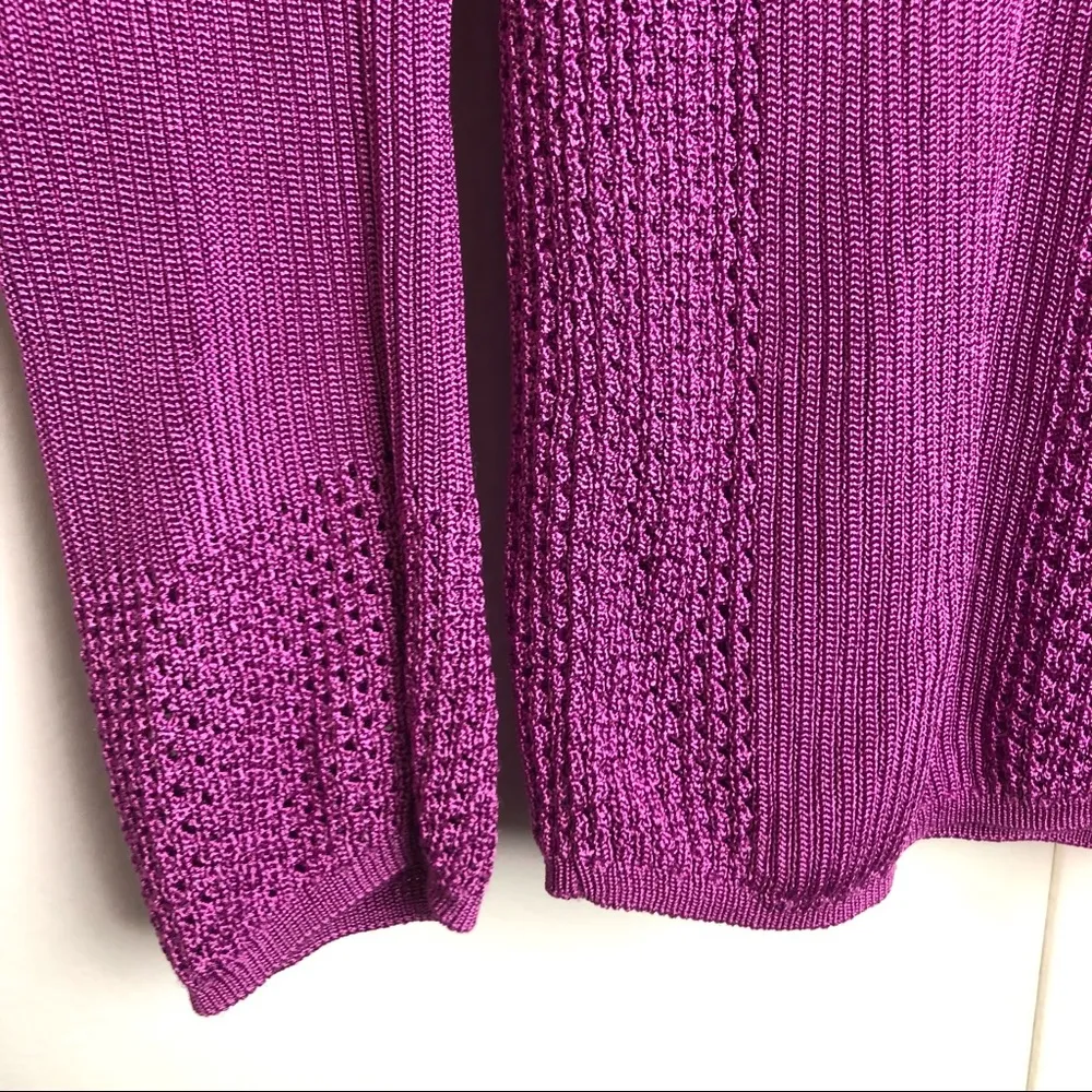 AX Armani Exchange Long Sleeve Knit Blouse Pink - Image 5