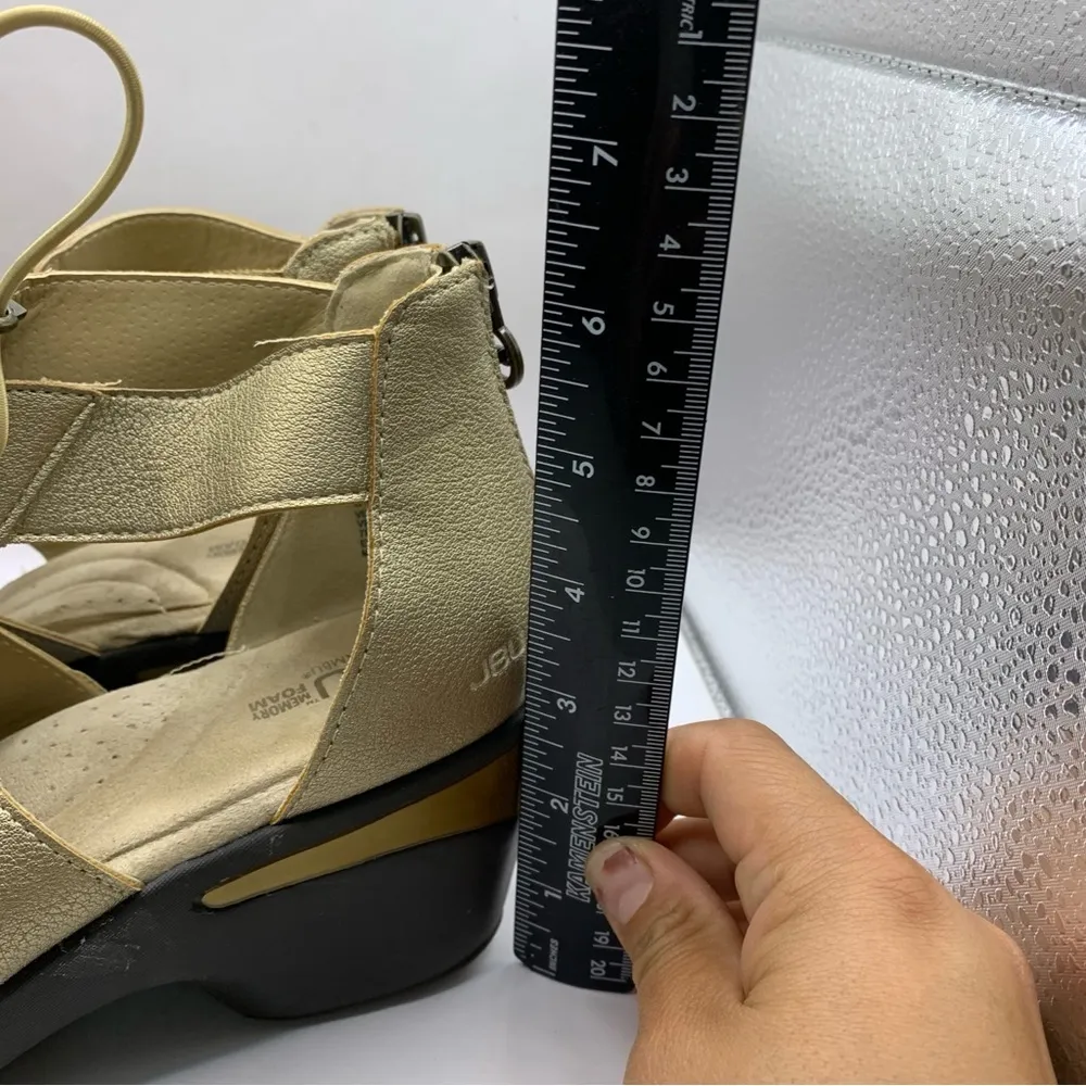 Jambu Women's Jbu Coco Encore Synthetic Memory Foam Insole Wedge Sandal 9M Gold - Image 2