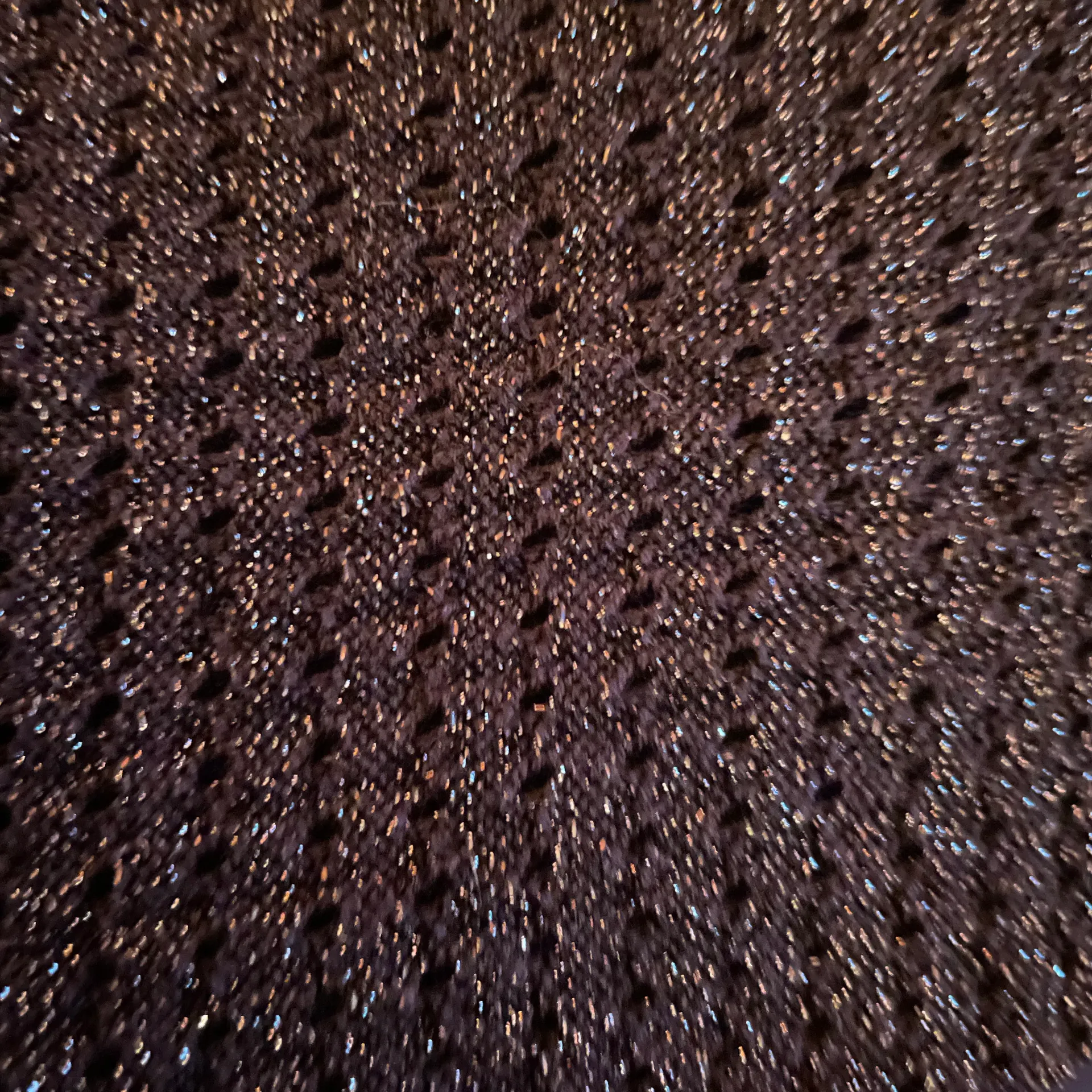 Attention V Neck Sweater With Sparkly Mesh Sleeves - Image 4