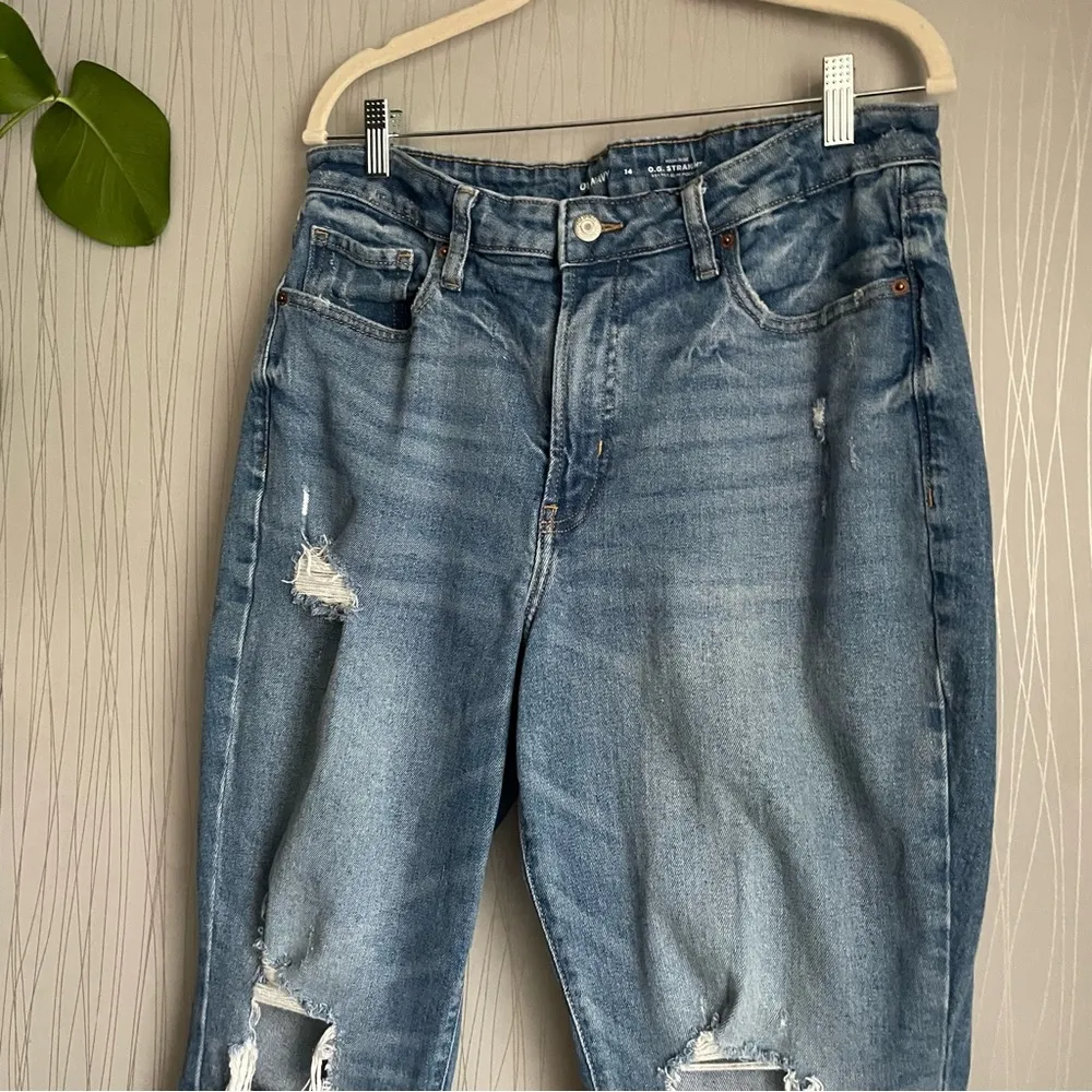 Old Navy Jeans Womens size 14 OG Straight - Image 4