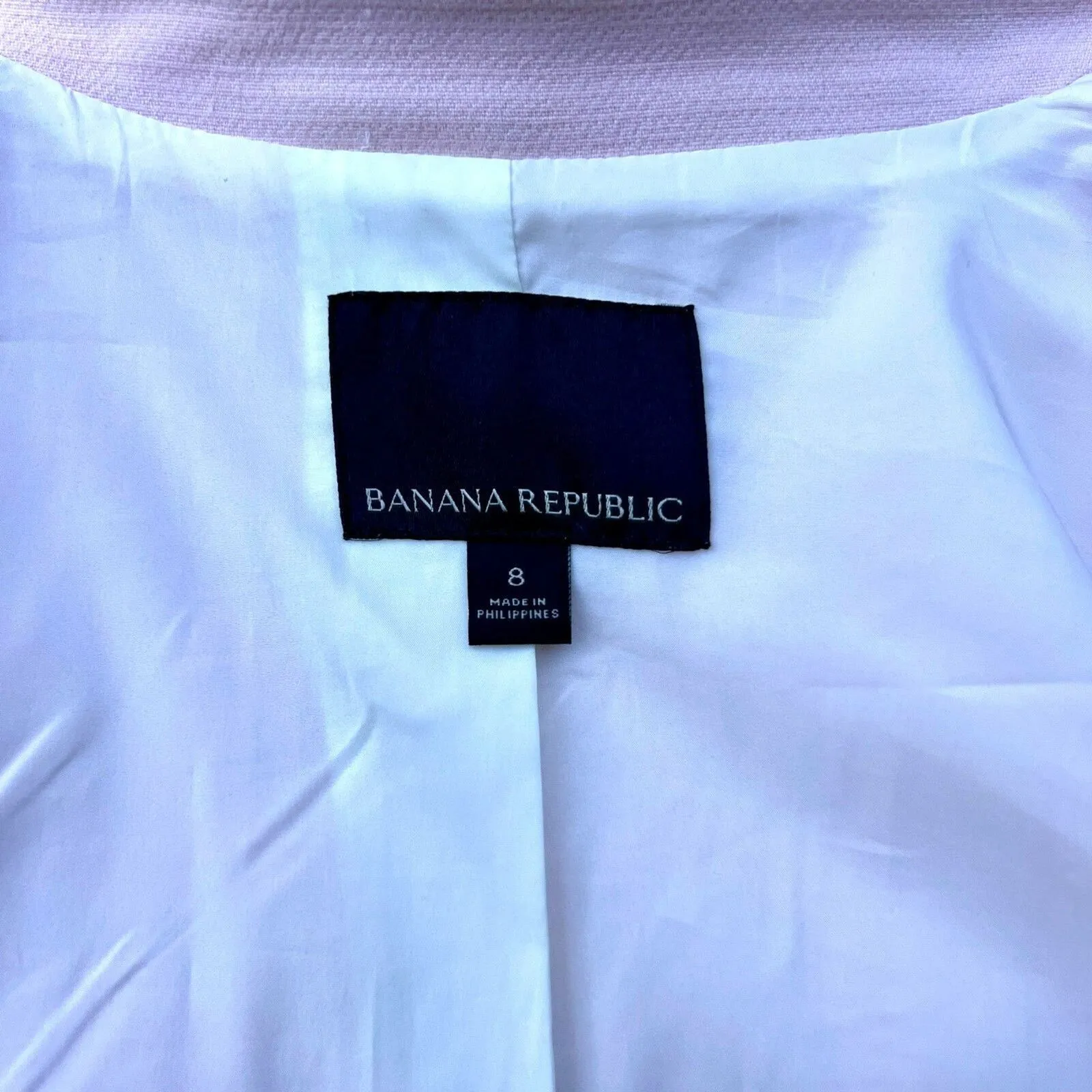 Banana Republic Women Moto Jacket zippers 8 pink - Image 4