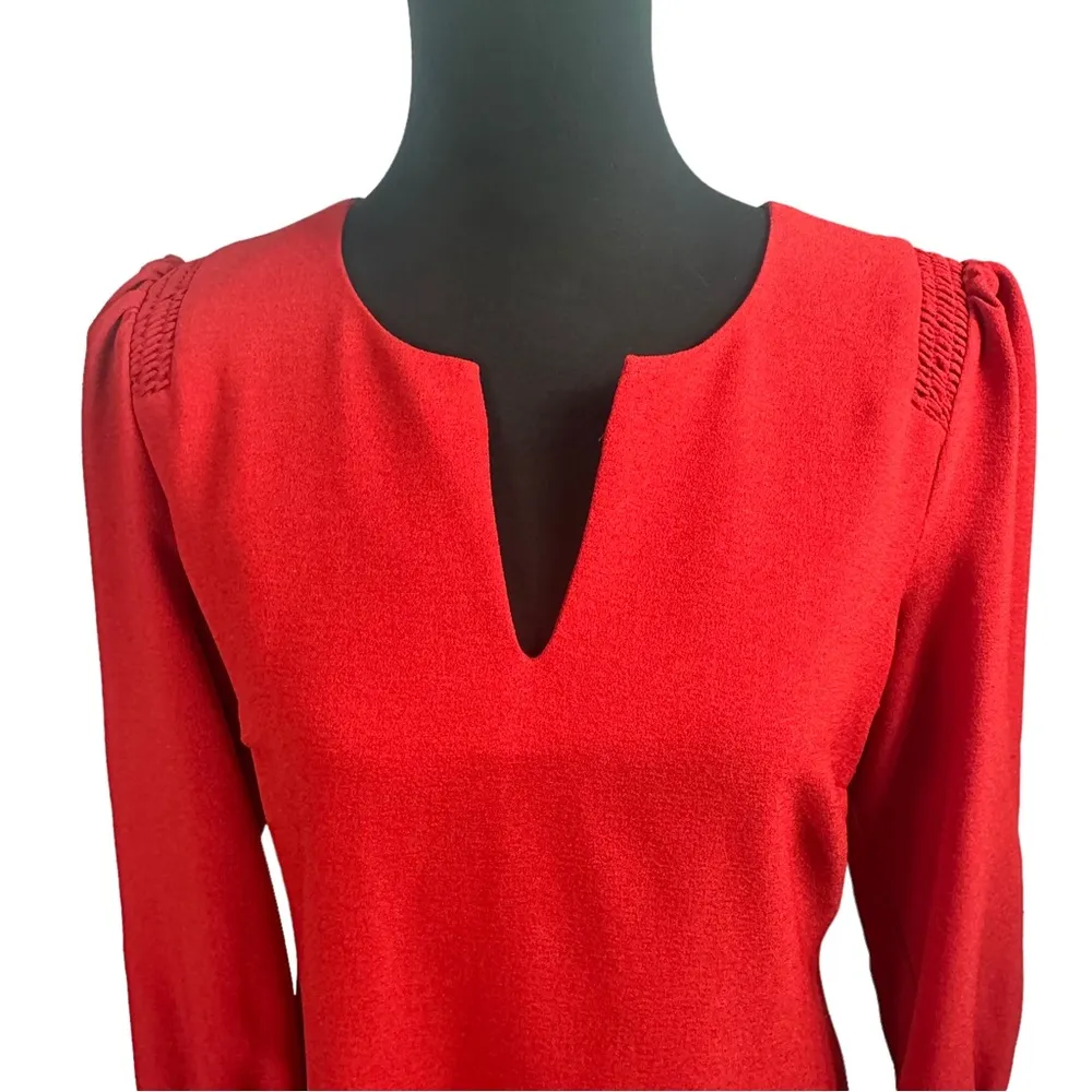 Karl Lagerfield Paris Red 3/4 Sleeves Mid Length Sz4 - Image 5