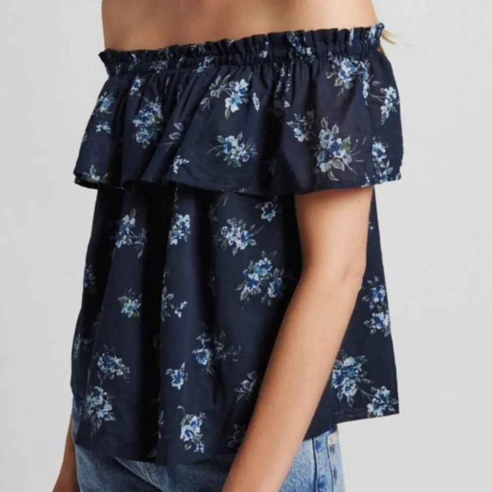 Current Elliot Off the Shoulder Floral Top - Image 4