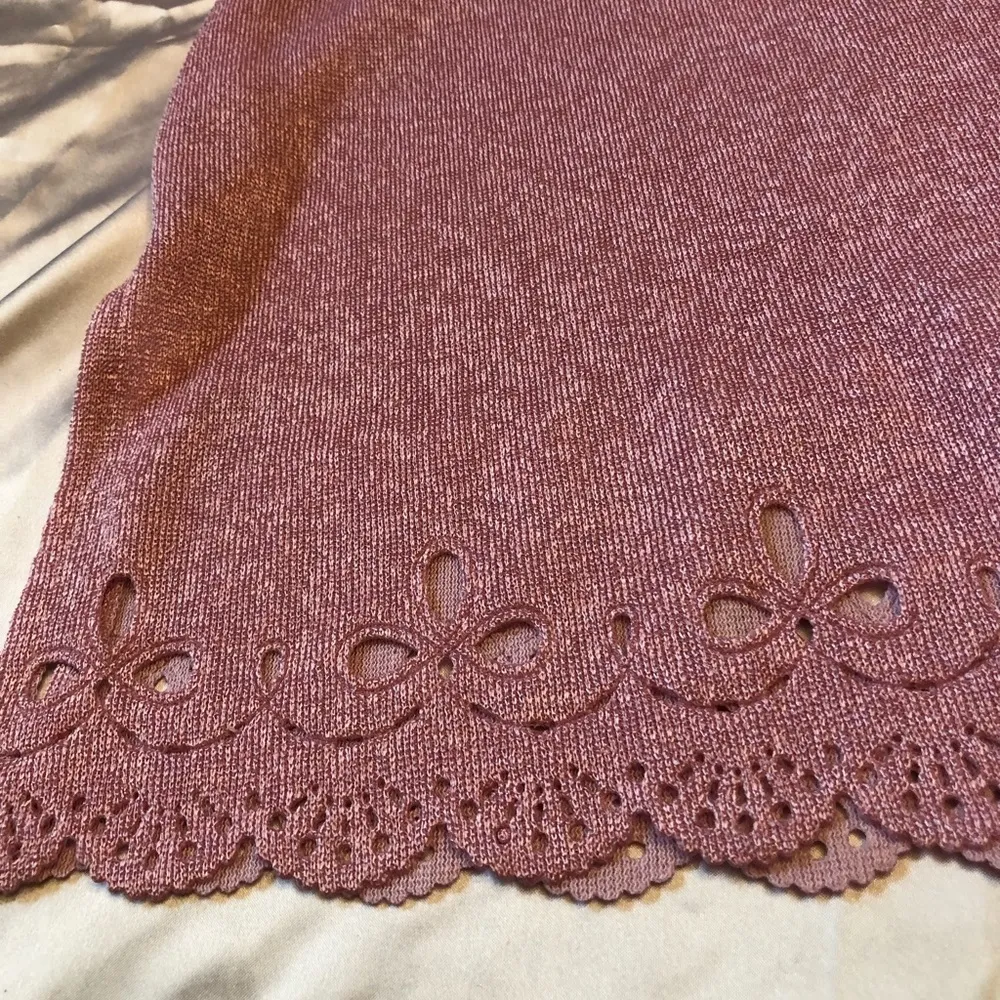 Vintage 80s Rosy Pink Pull Over Top Size XL - Image 2