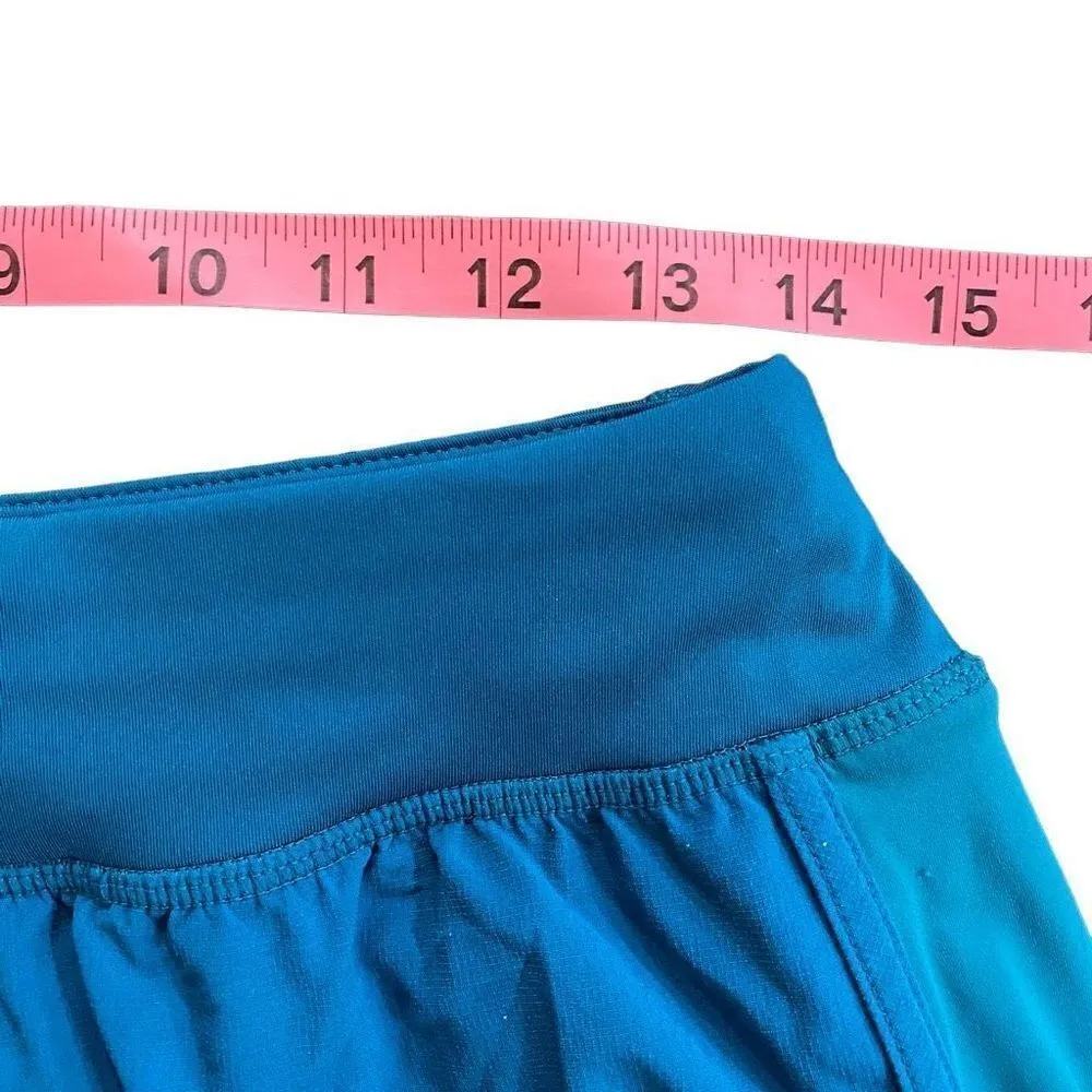 All in Motion Athletic Shorts back zip packet small elastic waist blue - Image 6