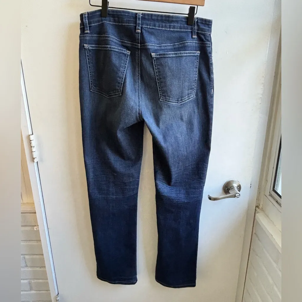 Eileen Fisher Organic‎ Cotton Straight Leg Jeans 6 layered luxury classic chic - Image 3