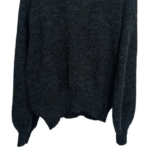 Free People Karina Sweater Crossover Knit Green Cozy Wool Blend Women's Size XS - Image 7