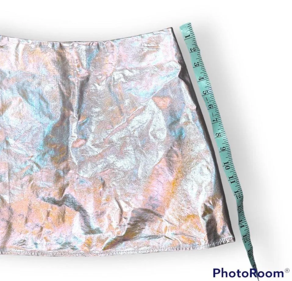 Holographic Mini Skirt - Image 8