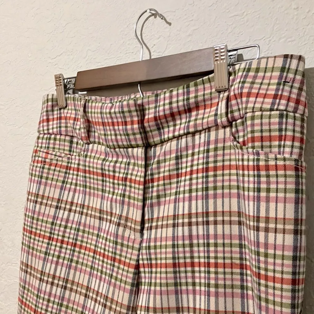 New York and Company • Multi Colored checkered capri pants size 8 Pink - Image 2