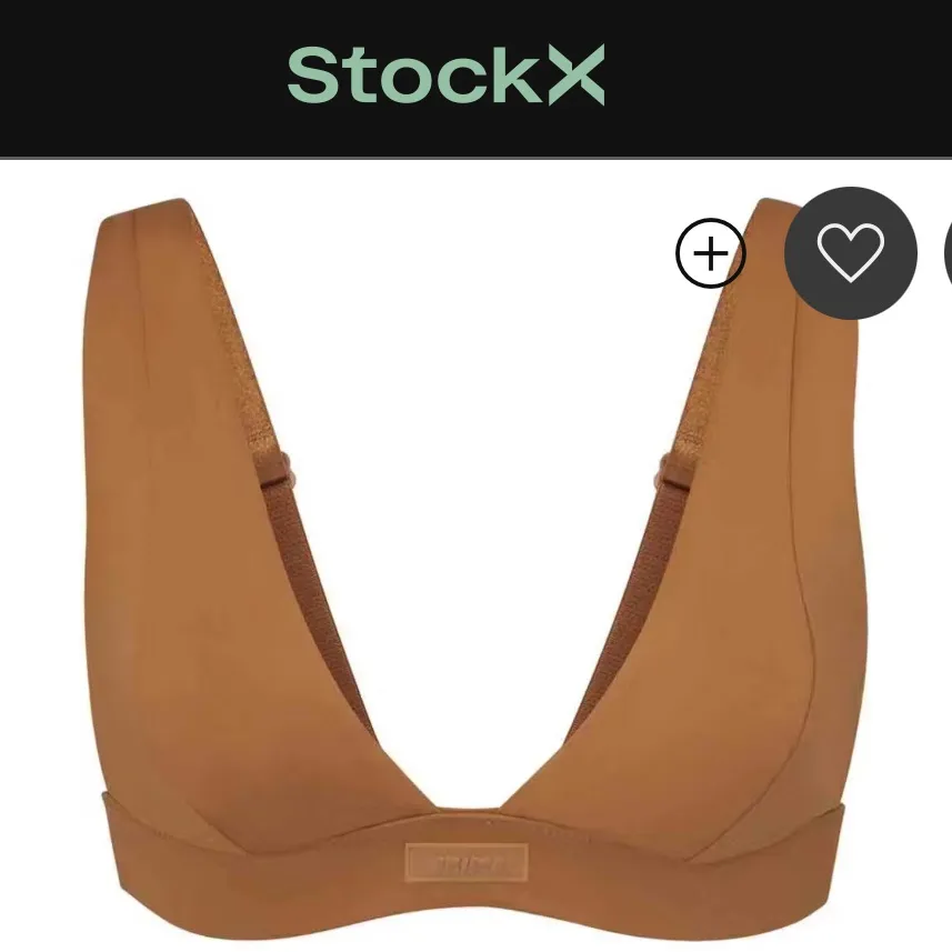 SKIMS Size 4X Swim Plunge Top + Tie Bikini Bottom Set Almond Women’s NWT - Image 7