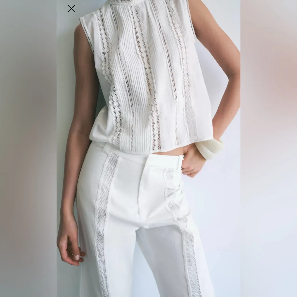 Zara CROCHET PANTS ZW COLLECTION - Image 2