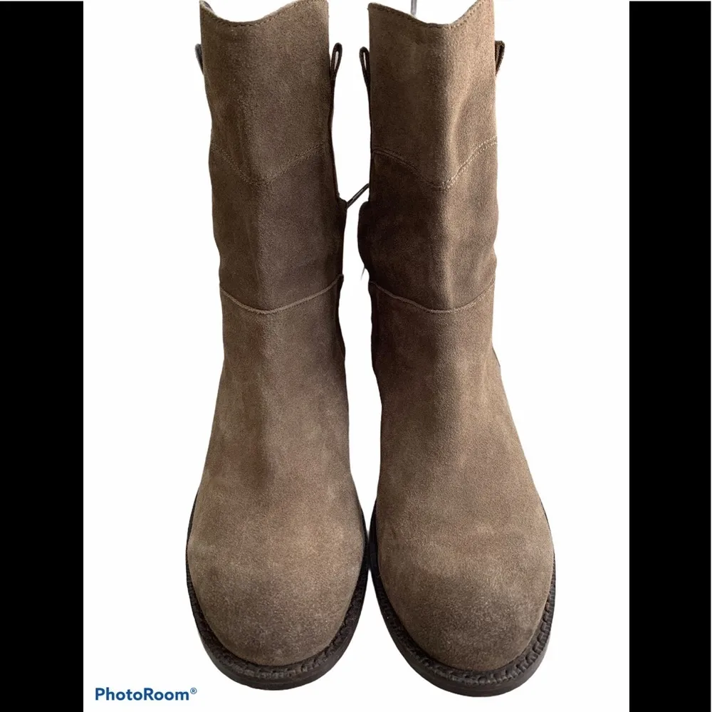 Sole Society Galen Suede Khaki Boots - Image 5