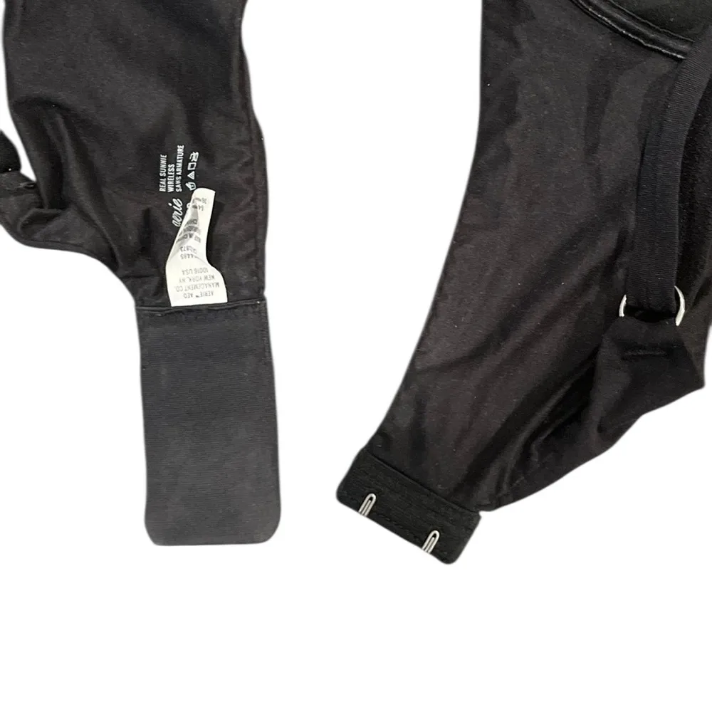 Aerie Real Sunnie Wireless Push Up Bra Black Size 32DD - Image 5