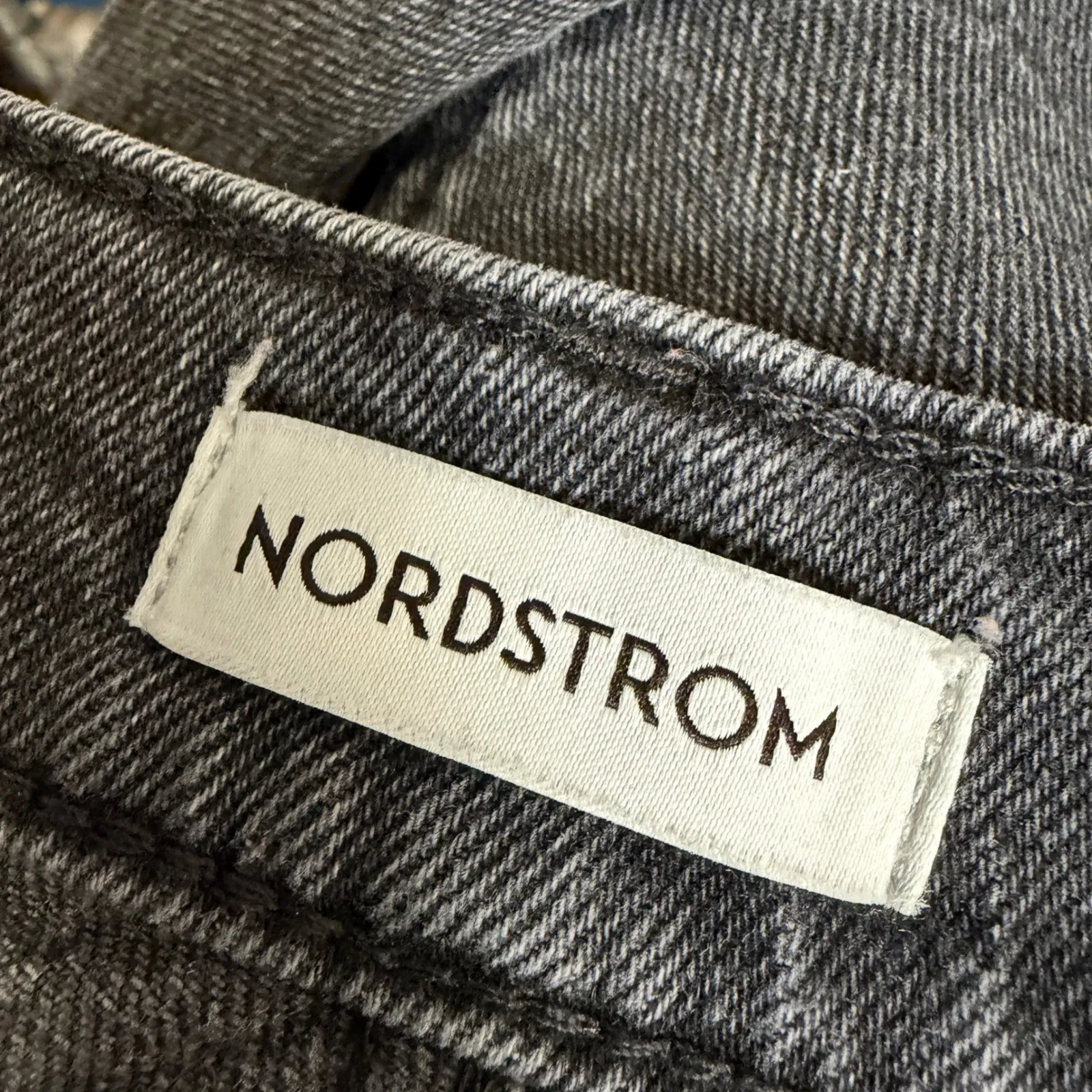 Nordstrom Womens High Rise Slim Crop Jeans Size 28 Black Stretch Denim - Image 4