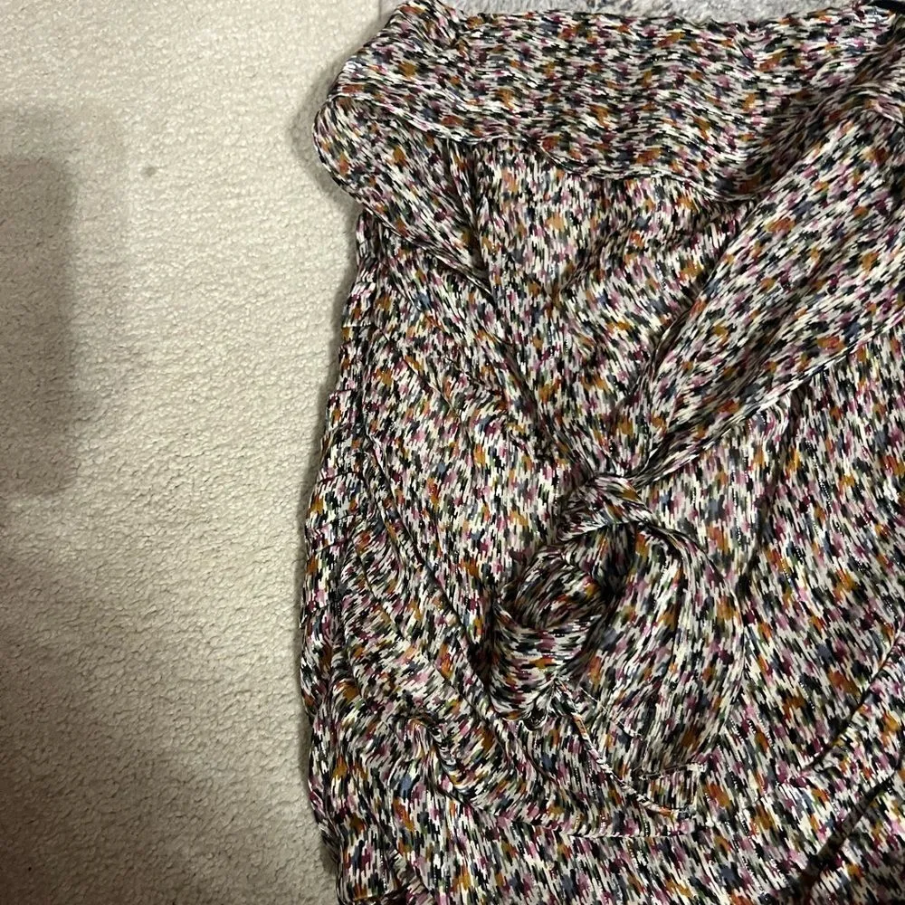 BA&SH Dina abstract-print crepe skirt Multicolor Size XS - Image 13