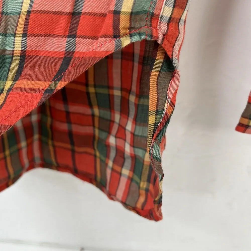 Denim & Supply Size S Ralph Lauren Boyfriend Button Down Shirt Plaid Preppy Fall - Image 5