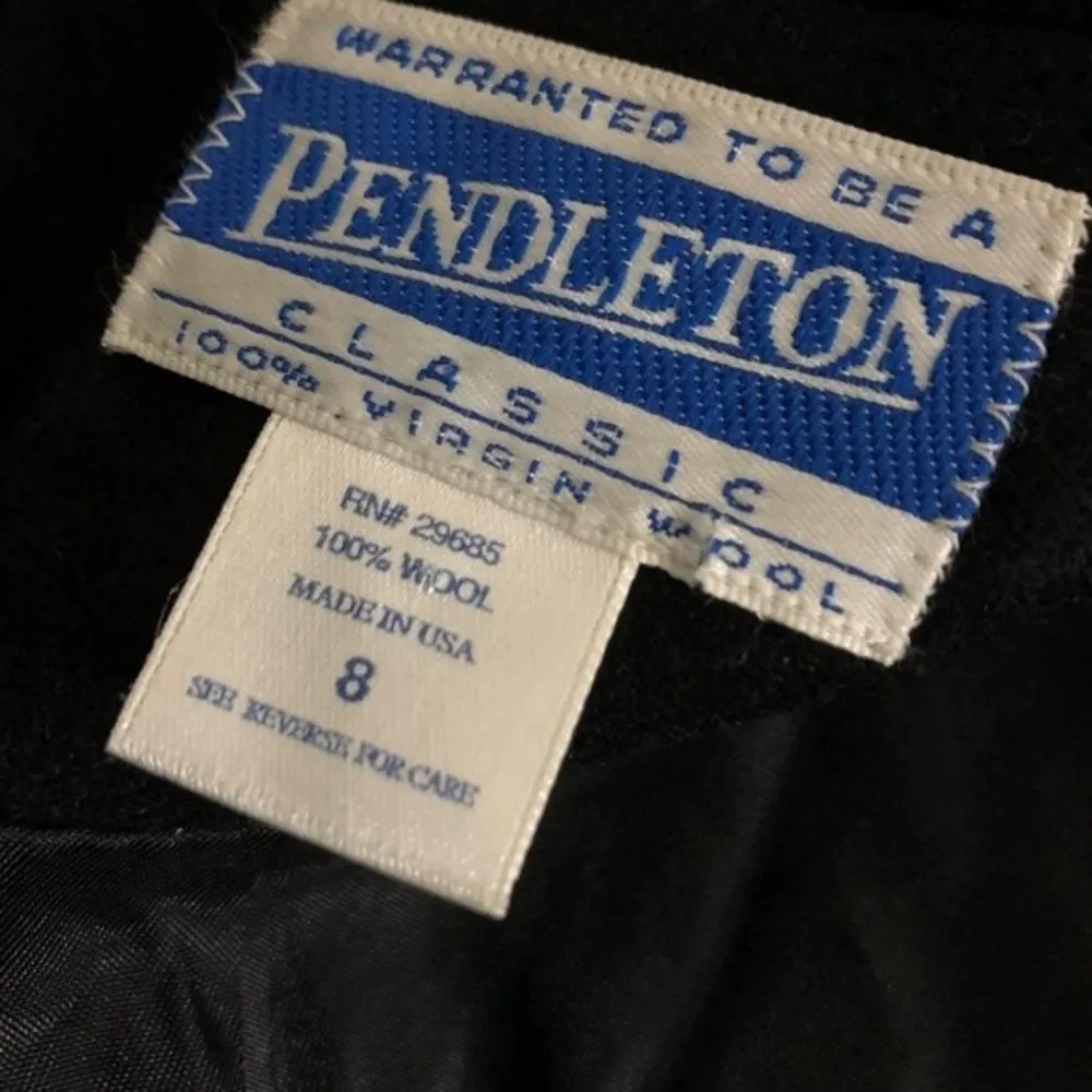 PENDLETON Black Wool Blazer Jacket Womens Size 8 Vintage 90’s - Image 6