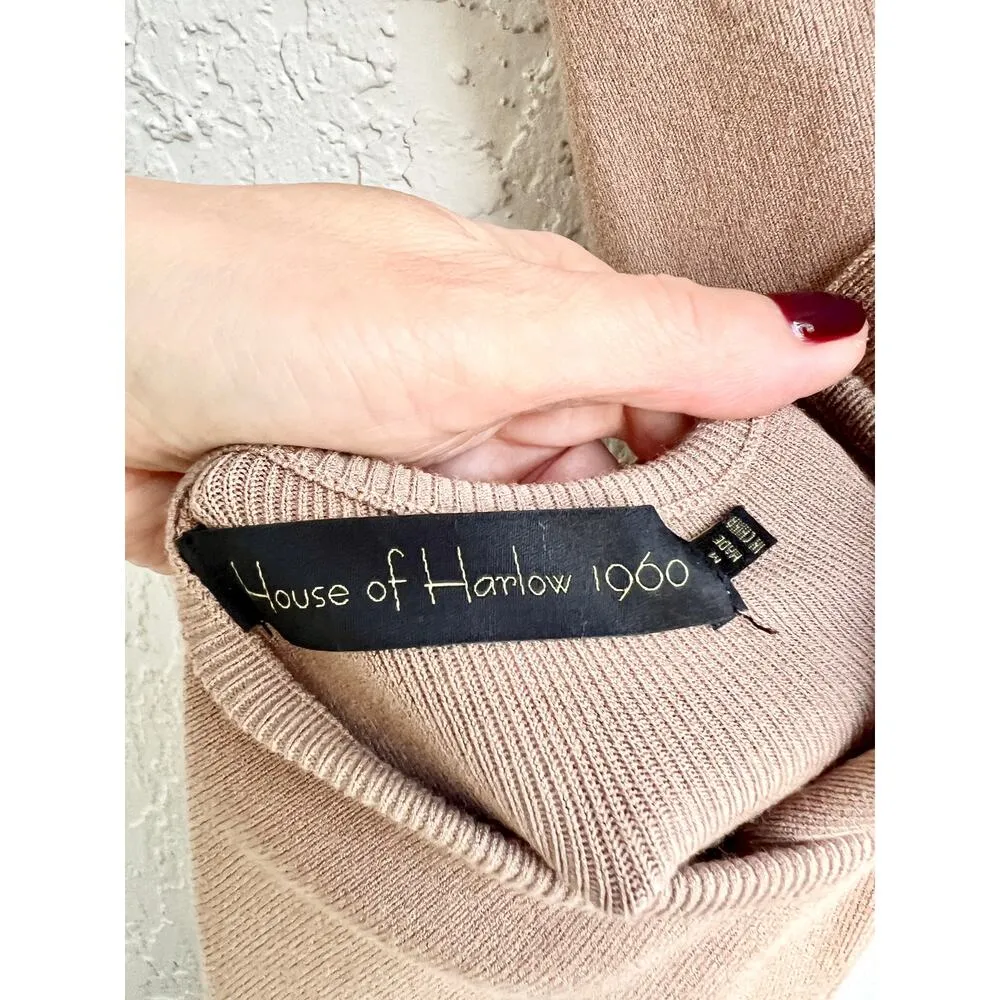 House Of Harlow x Revolve Crisscross Back Jessa Dress Mushroom Women's Medium - Image 5