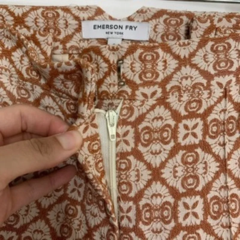 Emerson Fry New York Ankle Pants Geometric Print Womens Size 2 - Image 7