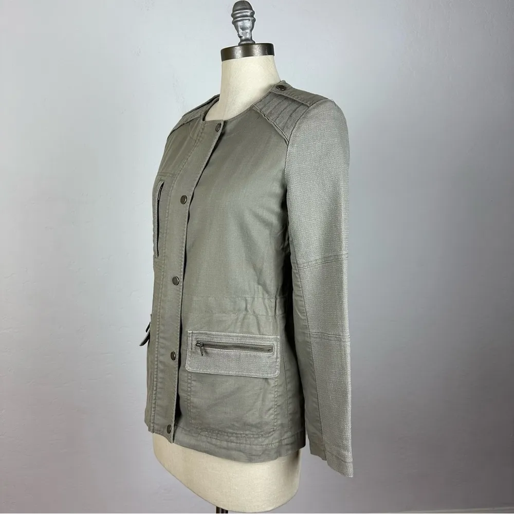 Comptoir des Contonniers Linen Field Jacket Size M - Image 10