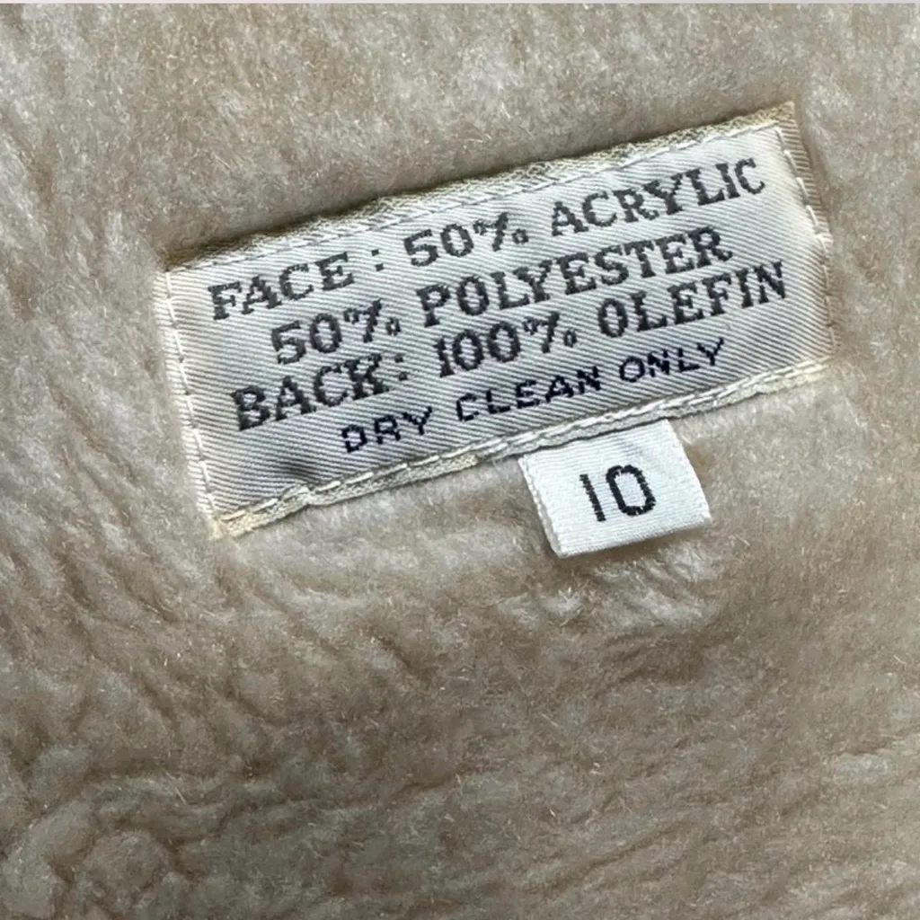 Vintage Misty Harbor Trench Jacket Removable Liner Taupe Oversized Size 10 Tan - Image 9