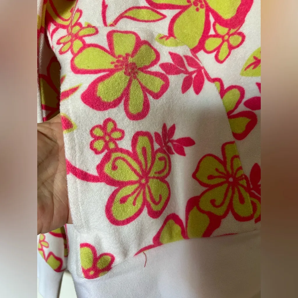 Larkspur Hooded Floral Terry Zip - Image 3