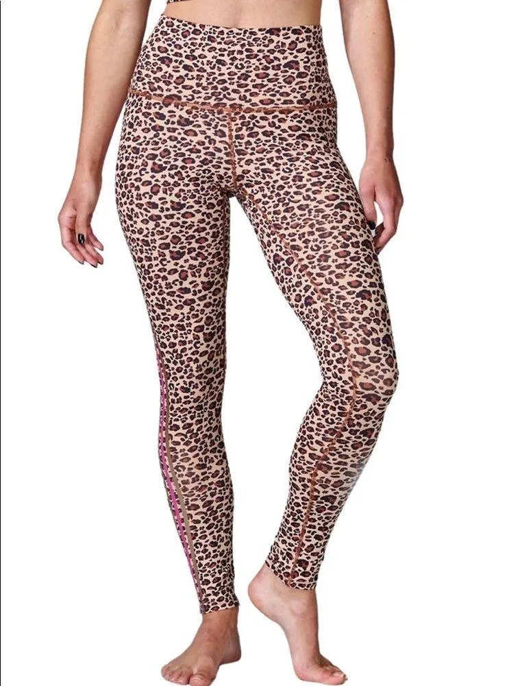 Electric Yoga Freedom Cheetah Leggings High Rise NEW - Image 4